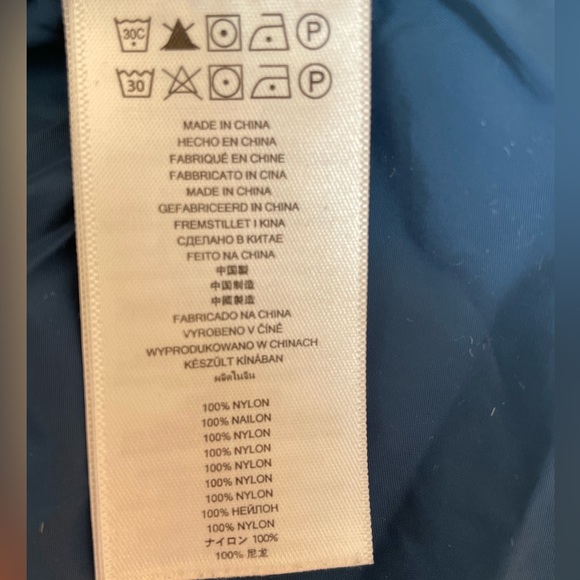 Michael Kors Blue Windbreaker Light Coat Unisex Size Large - Picture 6 of 6